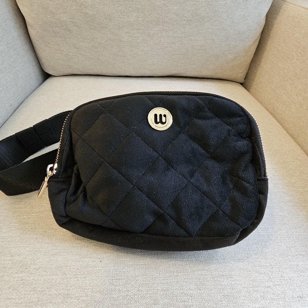 Wantable Black Quilted Crossbody/Belt Bag